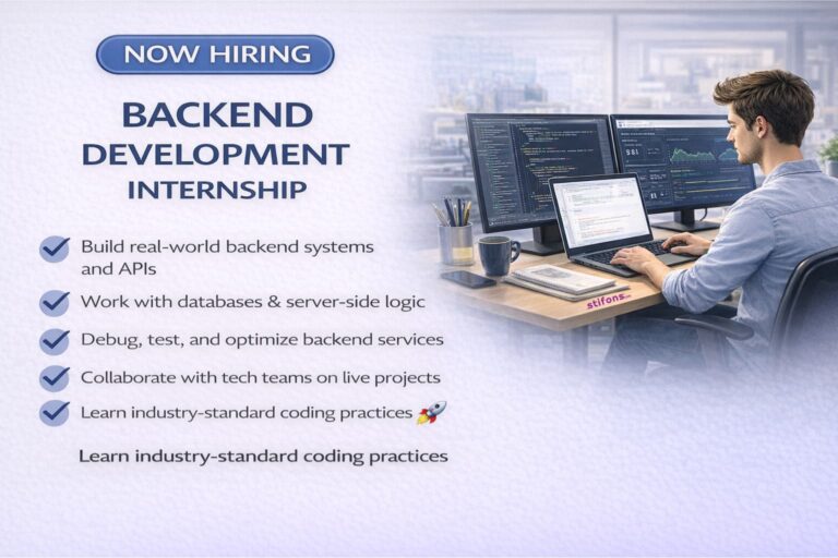 Backend Development Intern - Stifons