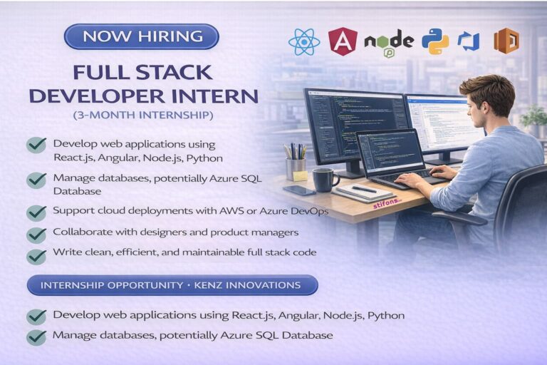 Full Stack Developer Internship - Stifons