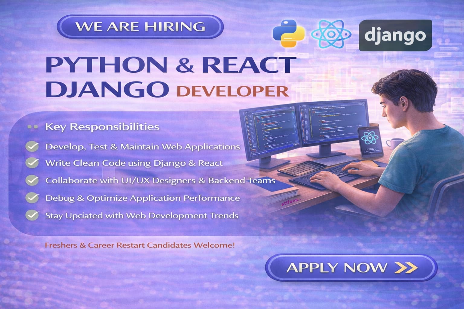 Python & React Django Developer