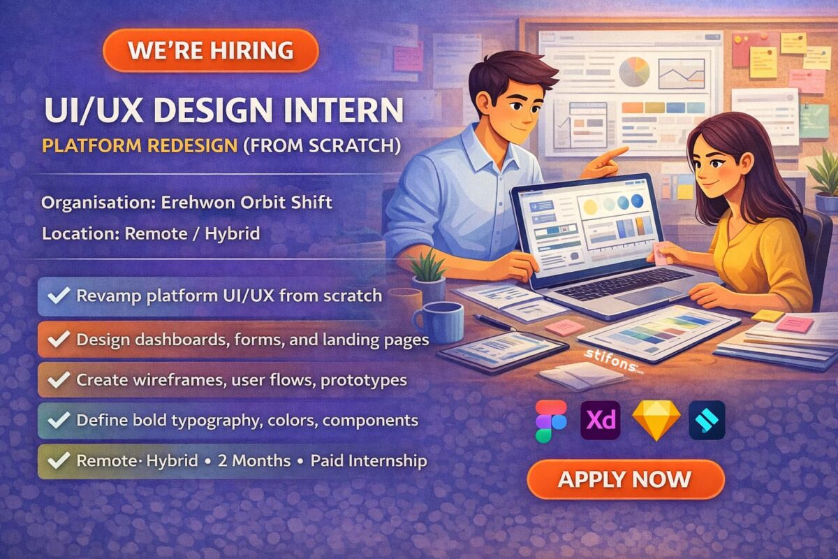 UI/UX Design Intern – Platform Redesign - Stifons