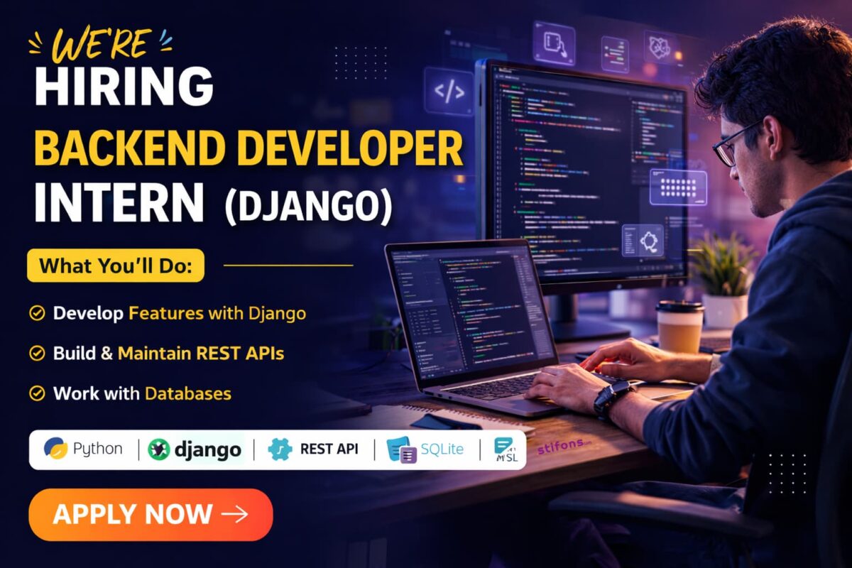 Backend Developer Intern (Django) - Stifons