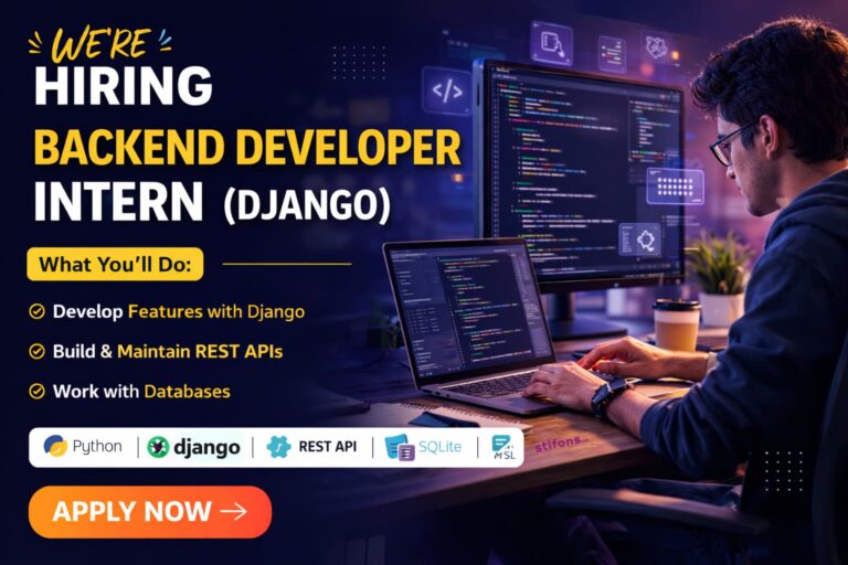 Backend Developer Intern (Django) - Stifons