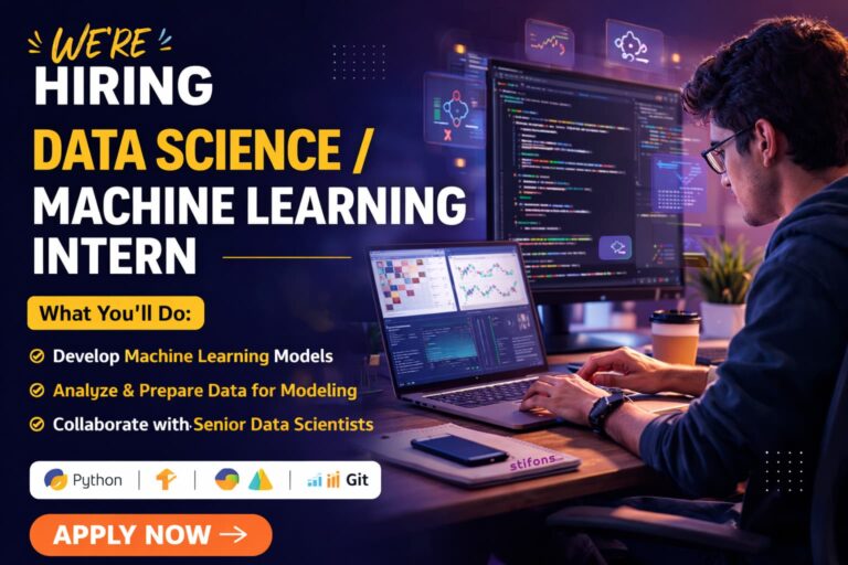 Data Science / Machine Learning Intern - Stifons