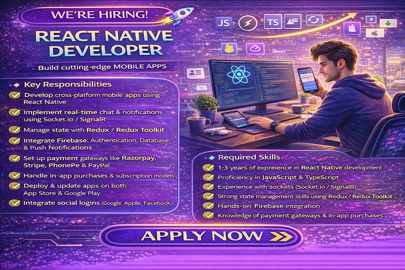 React Native Mobile App Developer