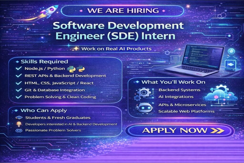 Software Development Engineer (SDE) Intern - Stifons
