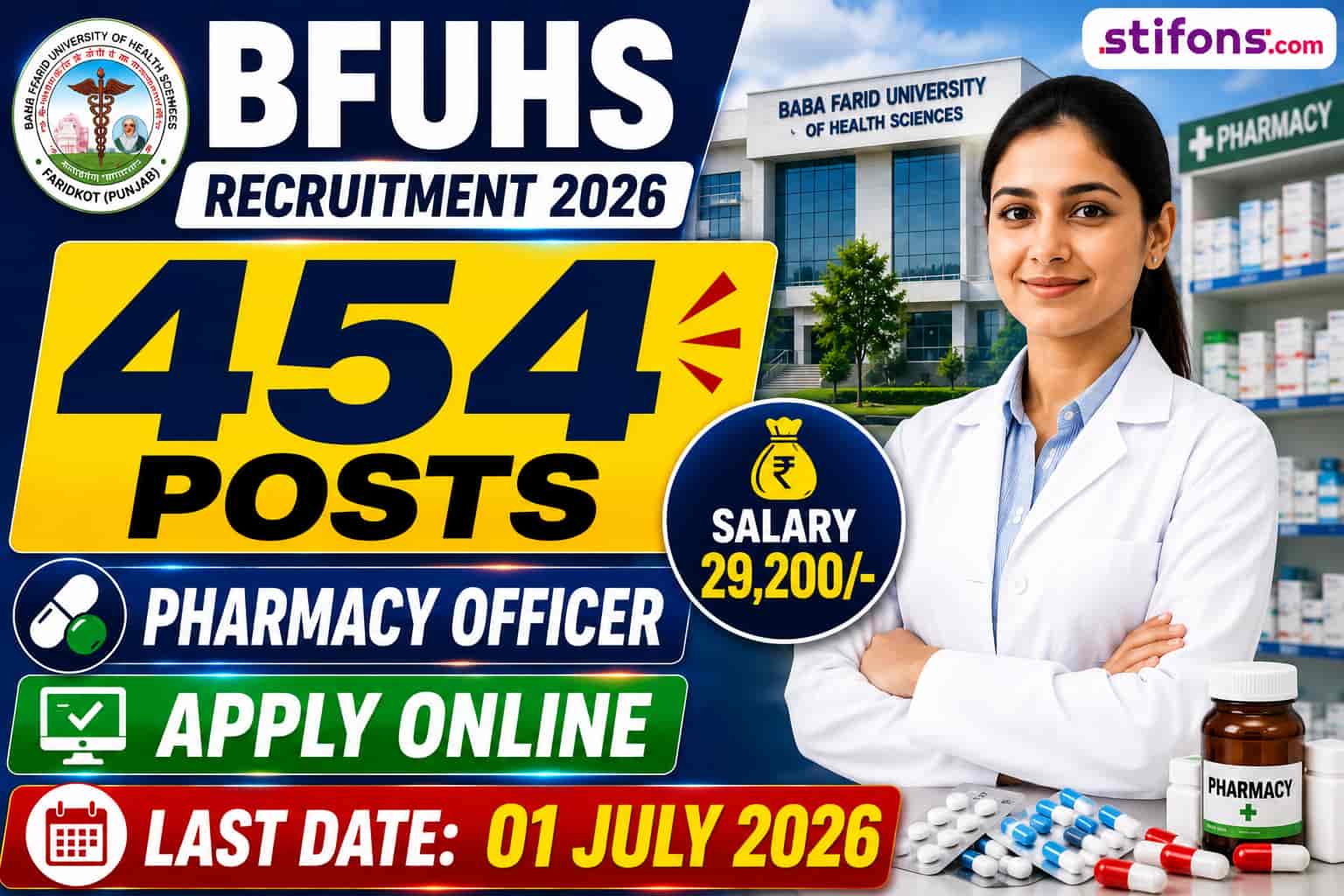 BFUHS Pharmacist Recruitment 2026