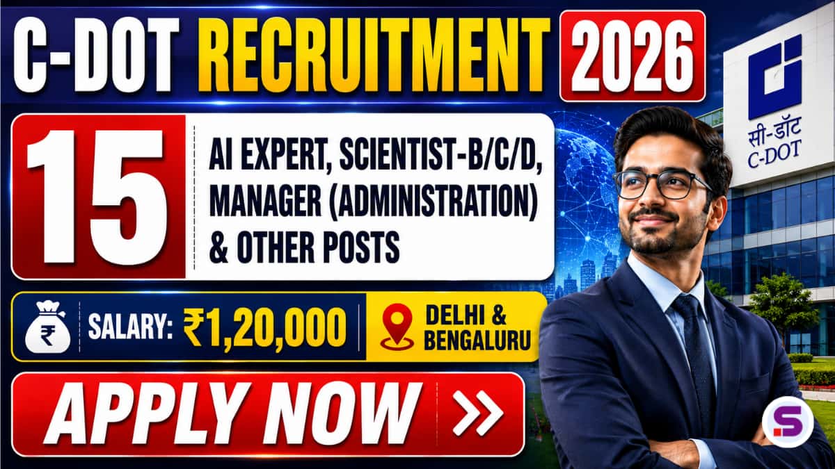 C-DOT Recruitment 2026
