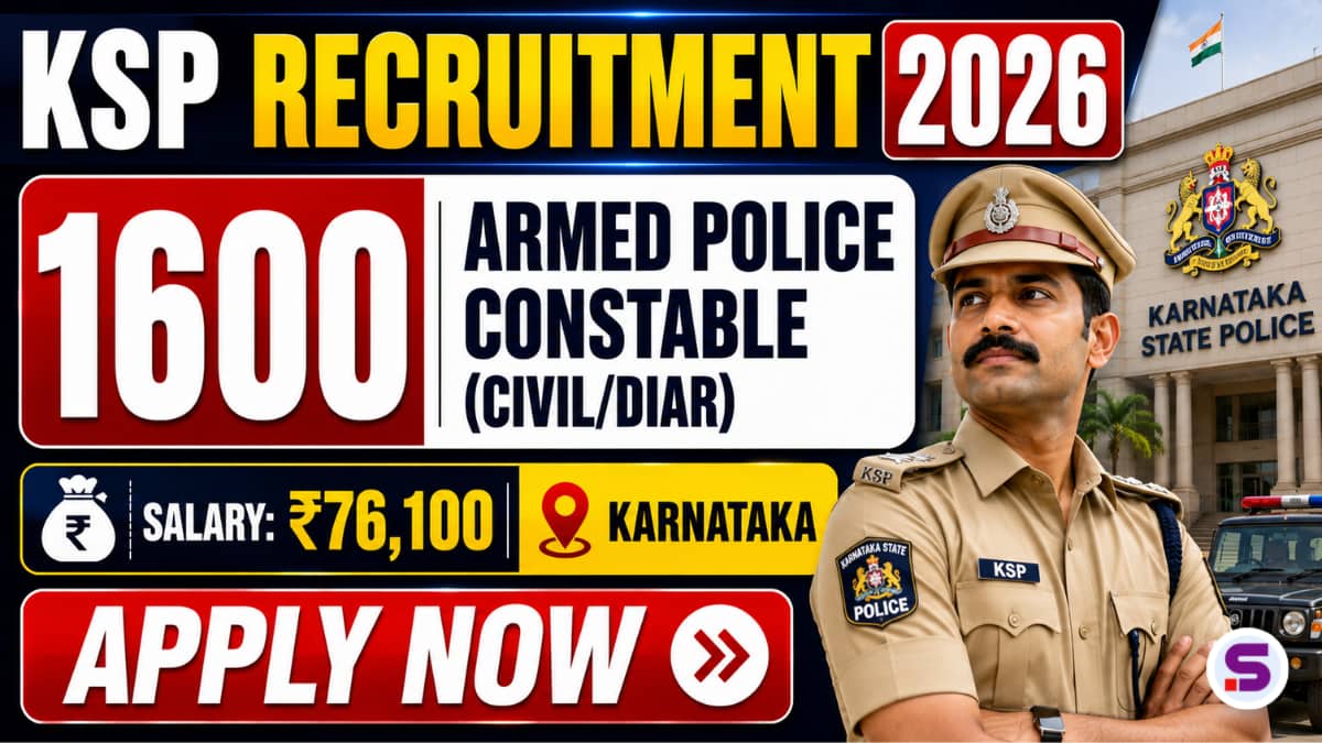 KSP Armed Police Constable Recruitment 2026