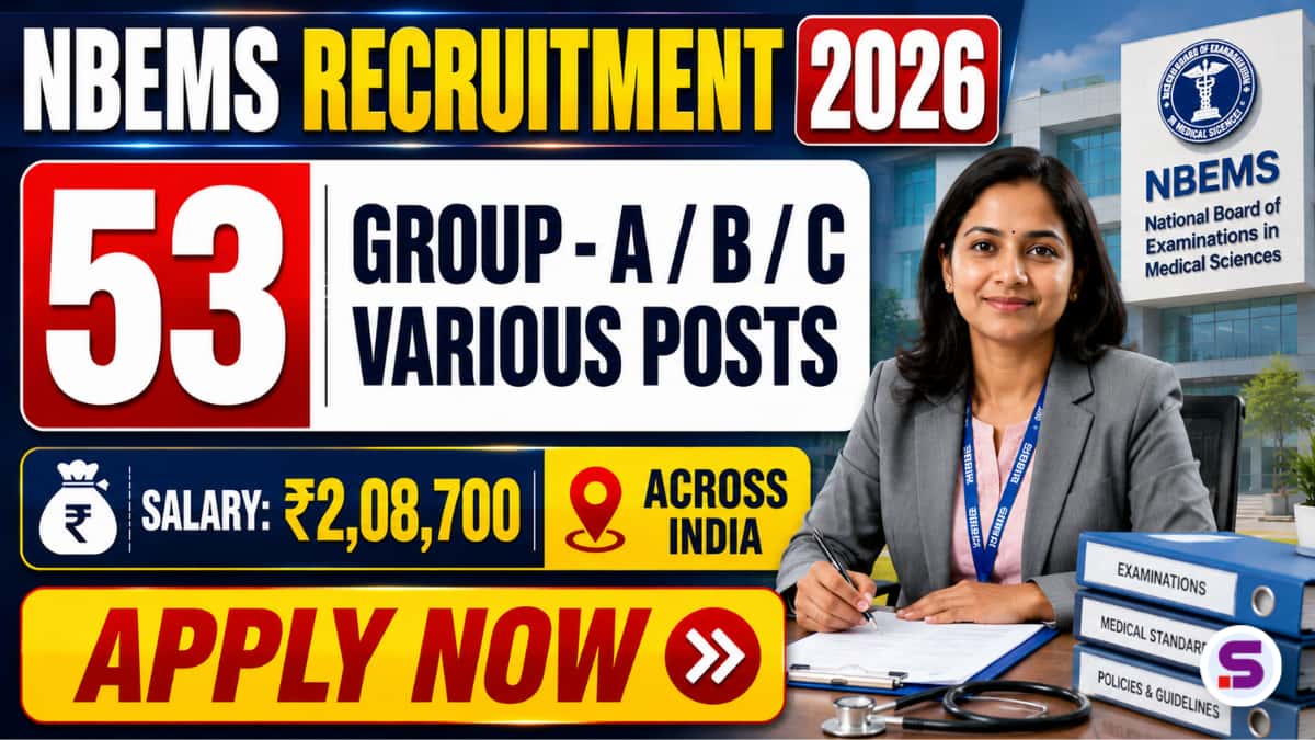 National Board of Examinations Recruitment 2026