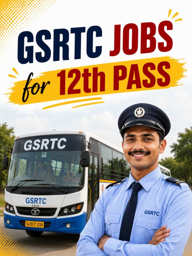 12th Pass GSRTC Driver Jobs 2026: 4599 Vacancies in Gujarat